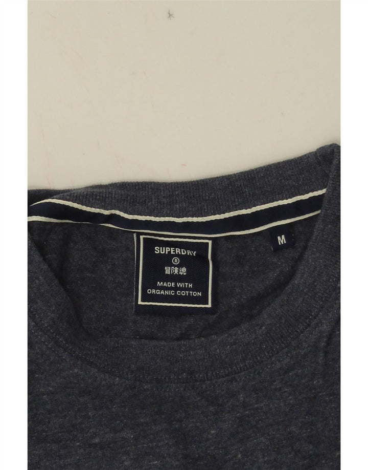 T-shirt męski Superdry, średni, granatowy, bawełniany