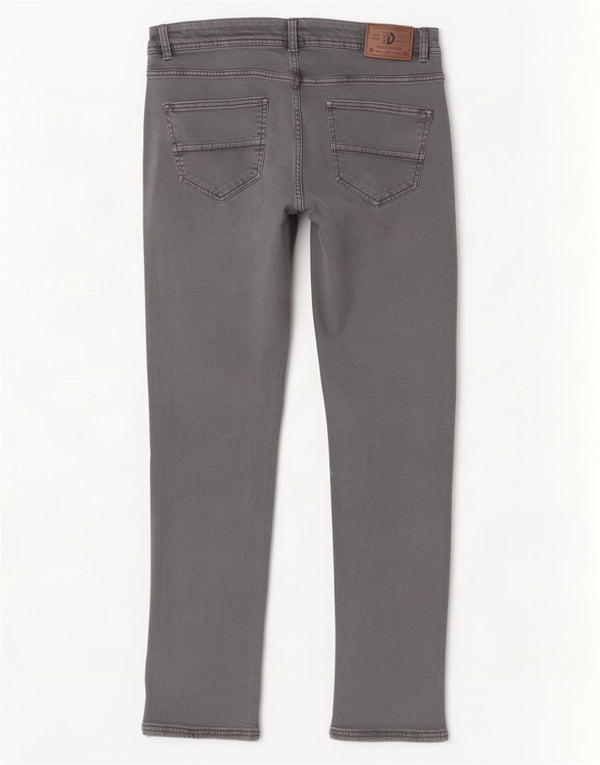 Dack's Męskie jeansy slim IT 52 XL W34 L31 Szara bawełna