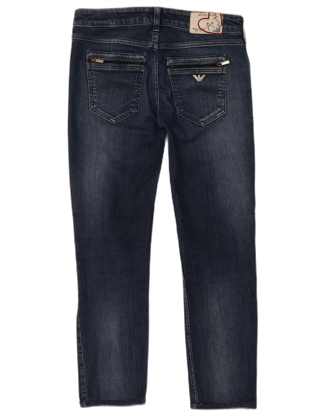 Damskie dżinsy Armani Slim W28 L26 Granatowa bawełna
