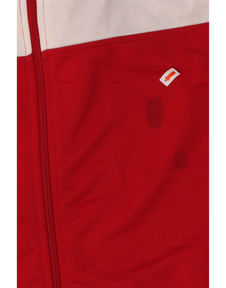 Męska kurtka dresowa ASICS, poliester w kolorze średniej czerwieni