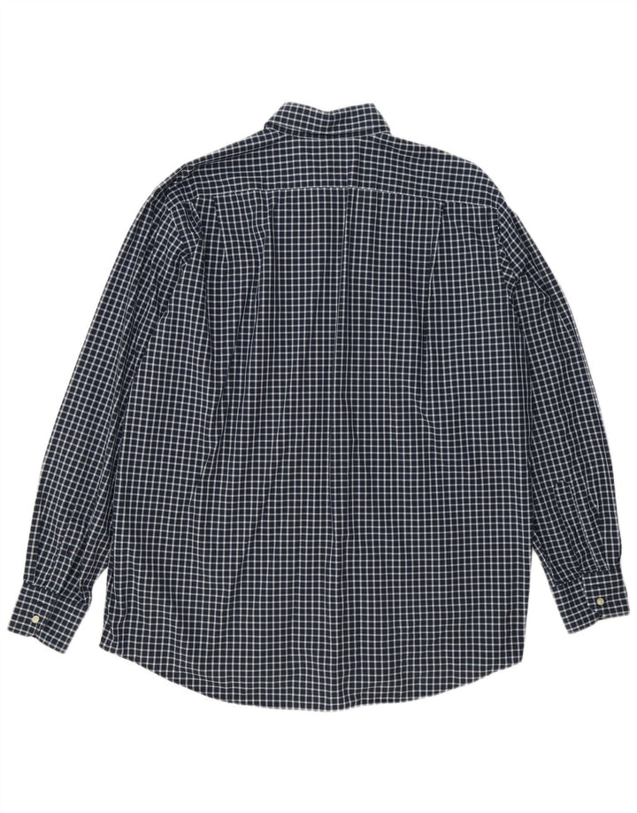 Koszula męska Lacoste rozmiar 44 XL, bawełniana, granatowa kratka