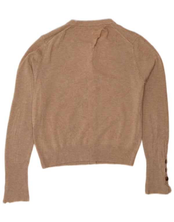 Sweter damski Zara Crop Cardigan UK 10 Small Brown