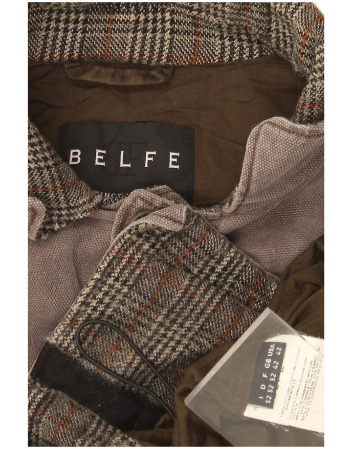 Męska kurtka wojskowa BELFE IT 42 XL, szara, bawełniana