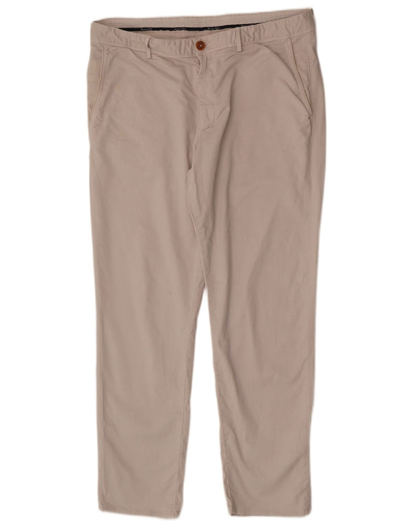 Spodnie Chino Massimo Dutti Męskie Slim Fit EU 44 Large W34 L28 Beżowa Bawełna