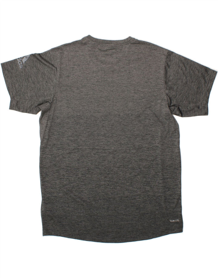 ADIDAS Mens Climalite T-Shirt Top Large Grey Polyester Vintage Adidas and Second-Hand Adidas from Messina Hembry 