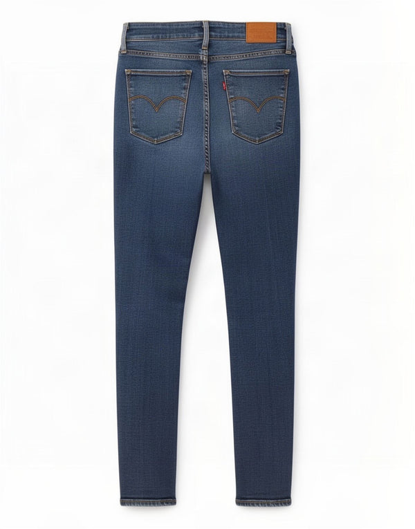 Damskie jeansy Levi's Skinny z wysokim stanem W27 L30 Niebieski Lyocell
