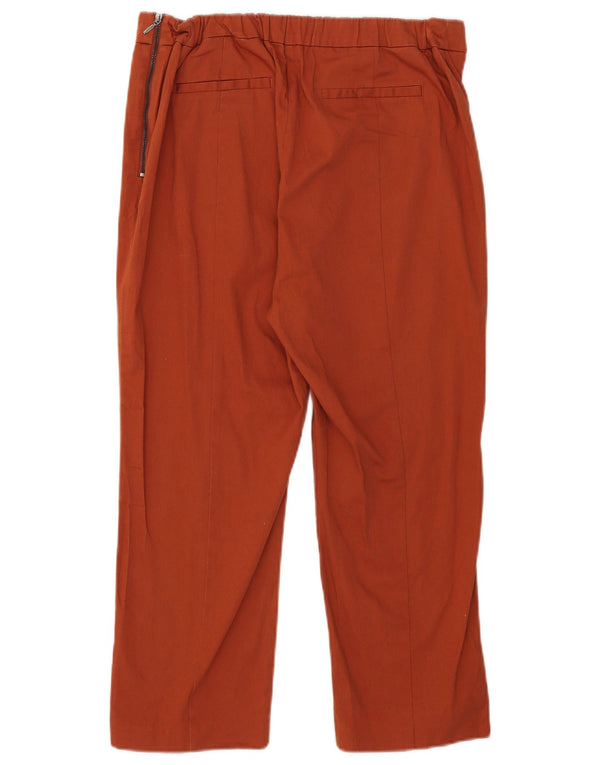 Damskie spodnie capri z wysokim stanem i wysokim stanem M&Co UK 18 XL W32 L23 Brązowe