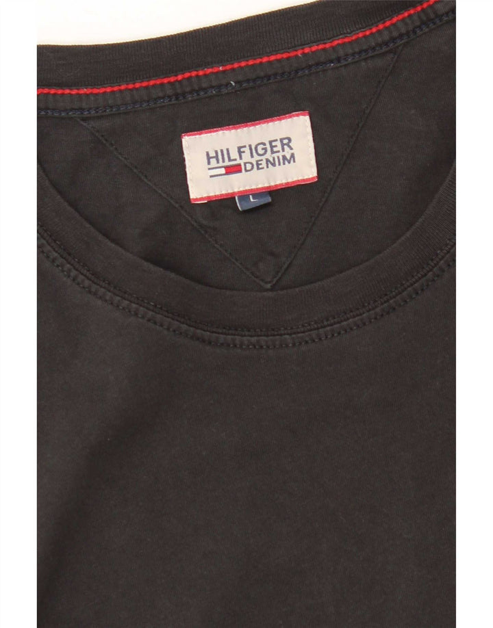 T-shirt damski Tommy Hilfiger Top UK 16, duży, czarny