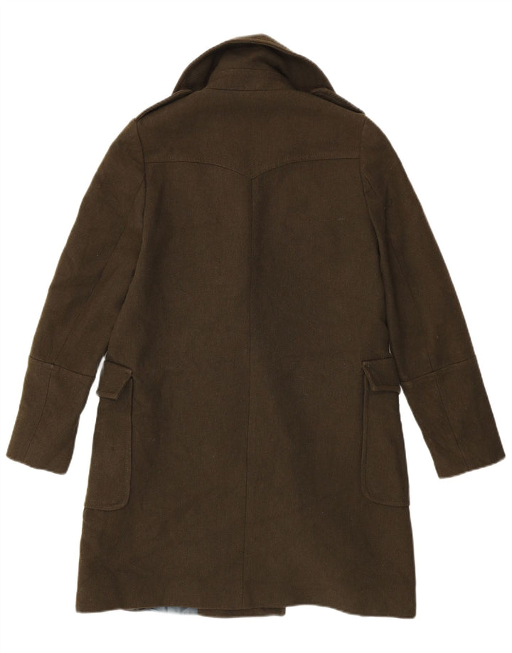 Dwurzędowy płaszcz damski Zara UK 10 Small Khaki