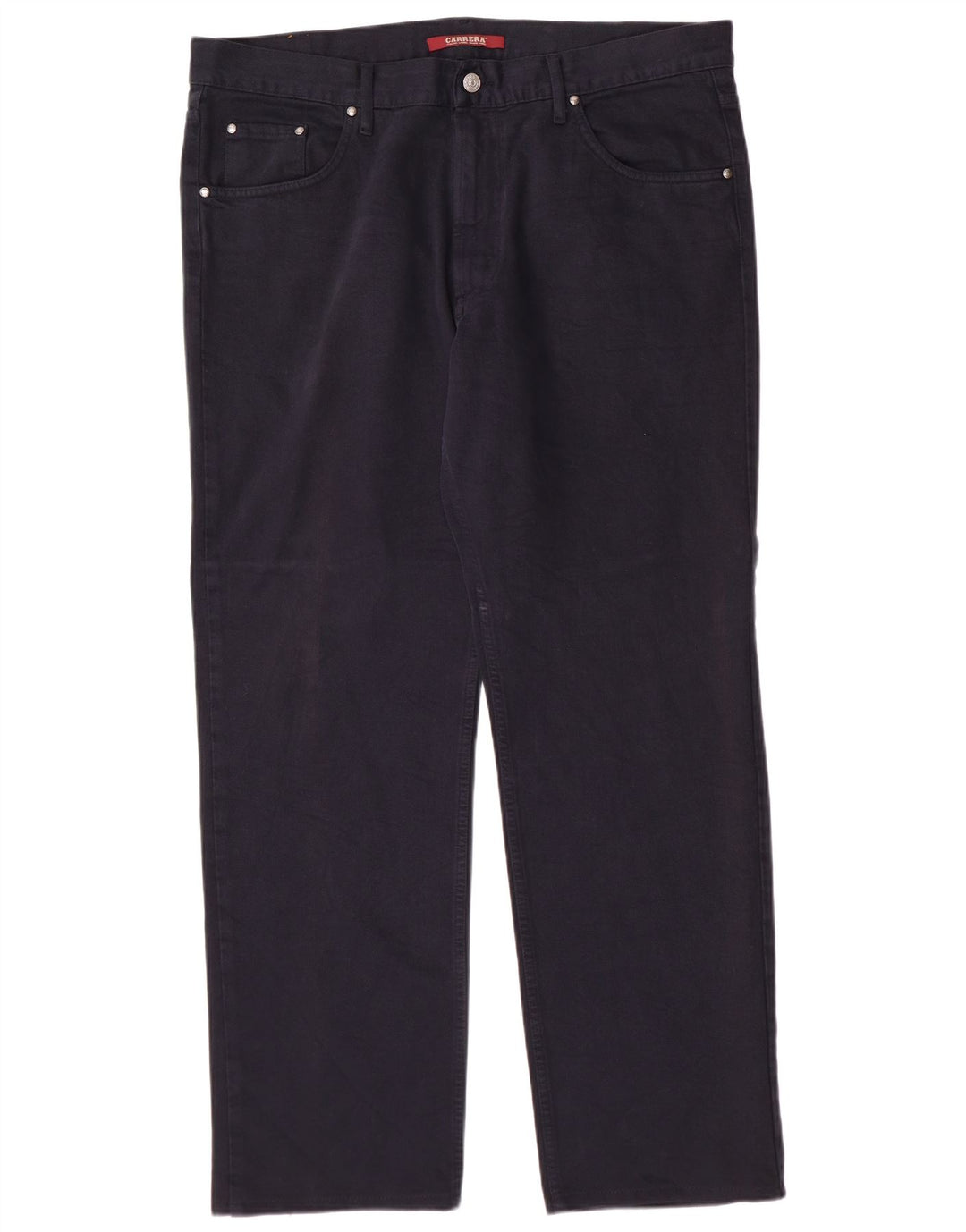 Carrera Męskie proste dżinsy W40 L31 Granatowa bawełna