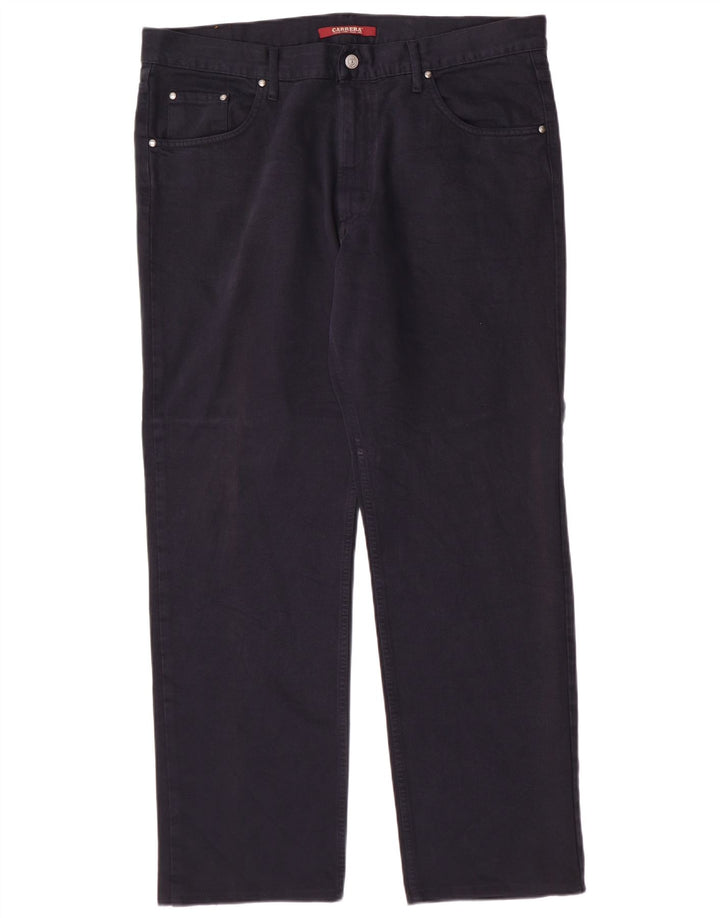 Carrera Męskie proste dżinsy W40 L31 Granatowa bawełna