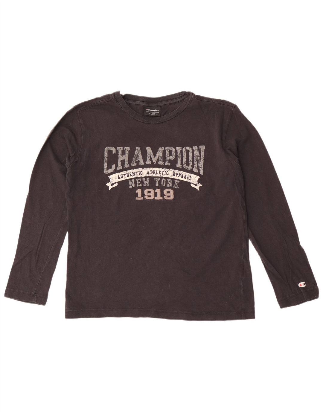Damska koszulka Champion Oversize Graphic Top z długim rękawem UK 10 Small Black