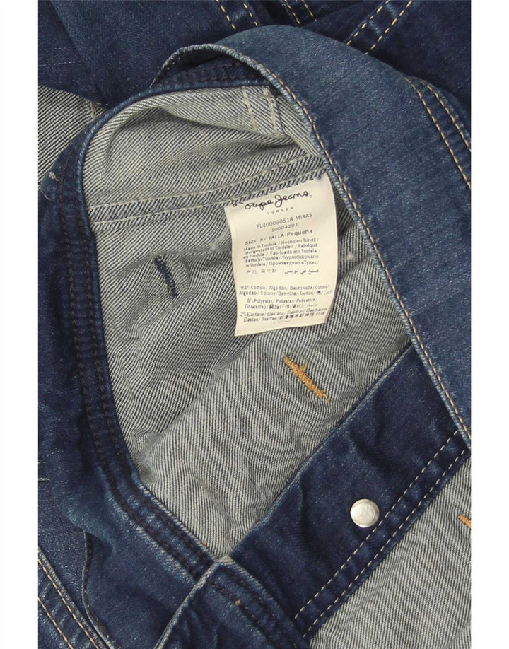 Kurtka damska PEPE Jeans Crop Denim UK 10 Mała niebieska bawełna