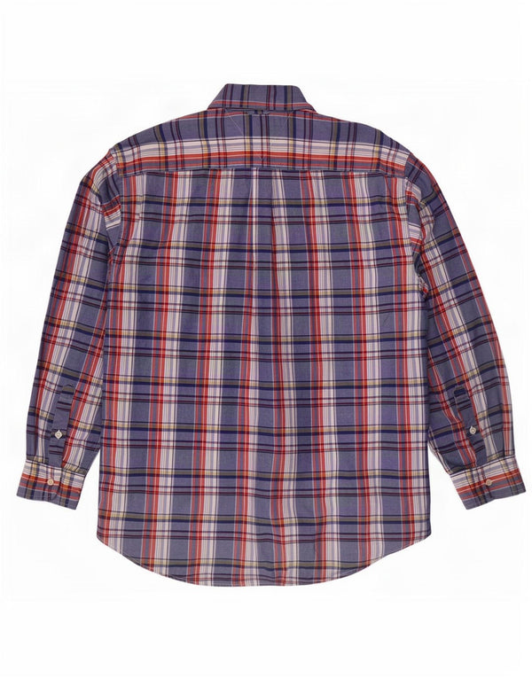 Koszula męska Tommy Hilfiger, duża, niebieska, bawełniana krata