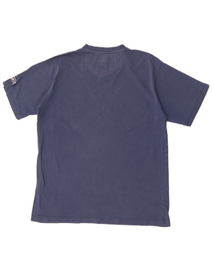 T-shirt męski Reebok, mały, granatowy, bawełniany