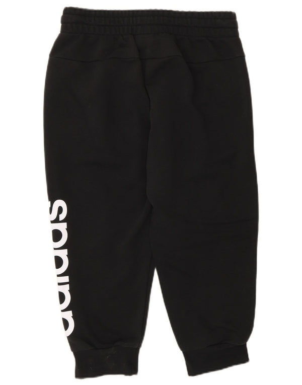 Damskie spodnie dresowe Adidas Capri Graphic Joggers UK 4/6 XS Czarne