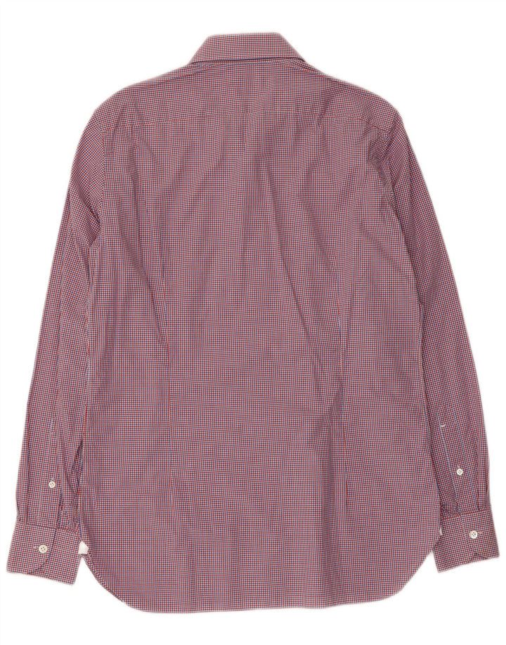 Koszula męska BORRELLI Rozmiar 39 15 1/2 Średnia wielokolorowa bawełniana krata