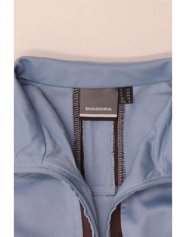 Damska bluza dresowa typu oversize Diadora UK 10, mała, niebieska, poliester
