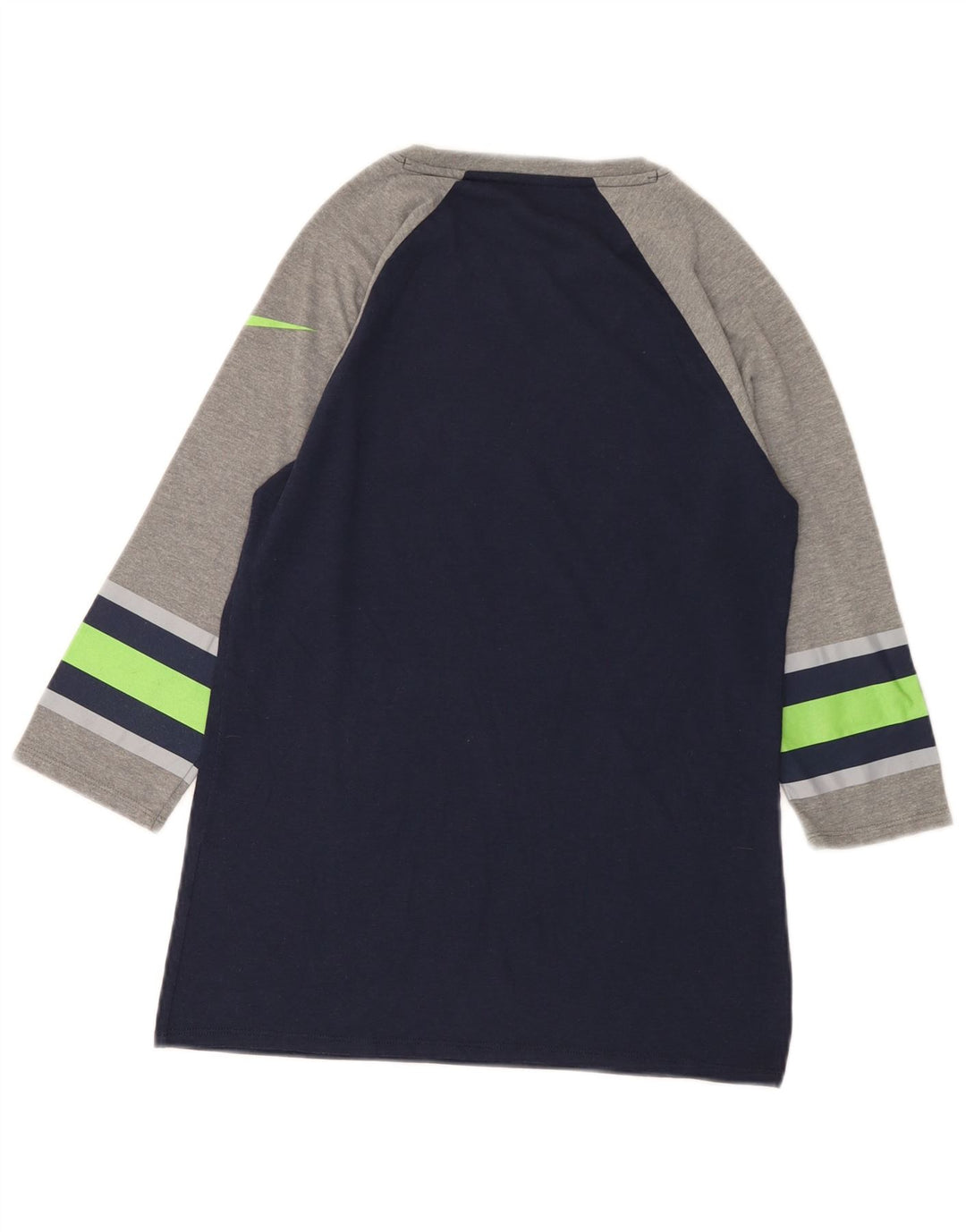 Męska koszulka Nike Seattle Seahawks z grafiką, rękaw 3/4, mała, granatowa