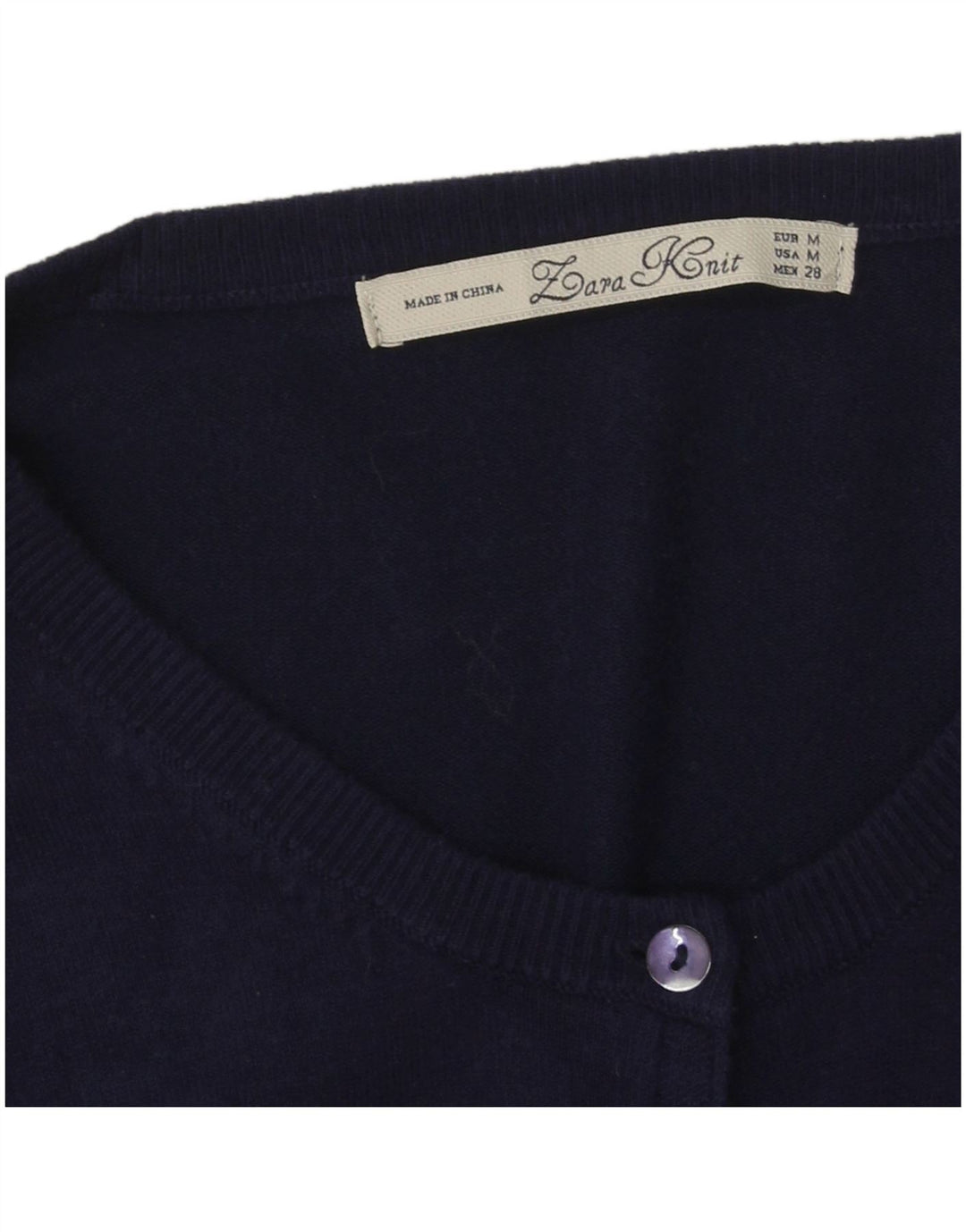 Sweter damski Zara Cardigan UK 14, średni granat
