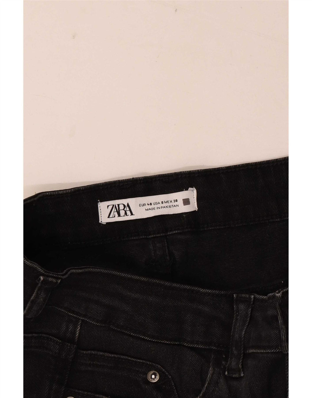 Damskie jeansy zwężane Zara EU 40 Medium W30 L26 Czarne