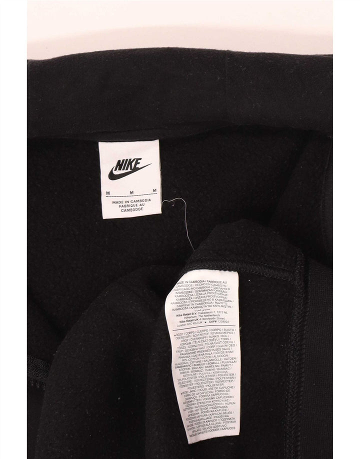 Męski sweter z kapturem i zamkiem błyskawicznym Nike, średni czarny, bawełniany