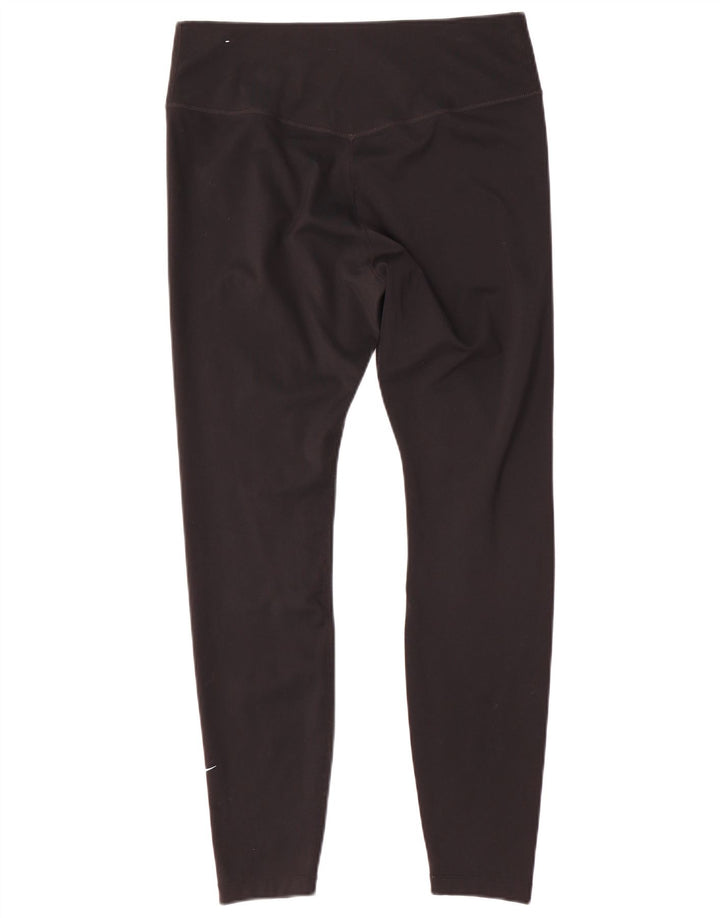 Damskie legginsy Nike Dri Fit UK 16, duże, czarne, poliestrowe