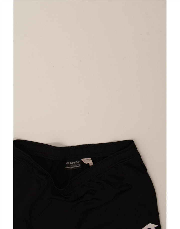 LOTTO Mens Tracksuit Trousers Joggers 2XL  Black Polyester Vintage Lotto and Second-Hand Lotto from Messina Hembry 