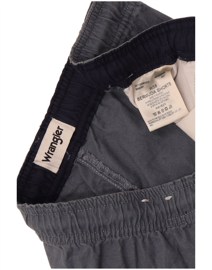 Męskie bermudy Wrangler W38 XL, szara bawełna