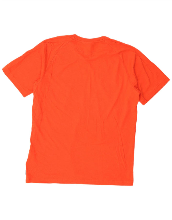 Adidas Męski T-shirt Top Duży Pomarańczowy Bawełniany