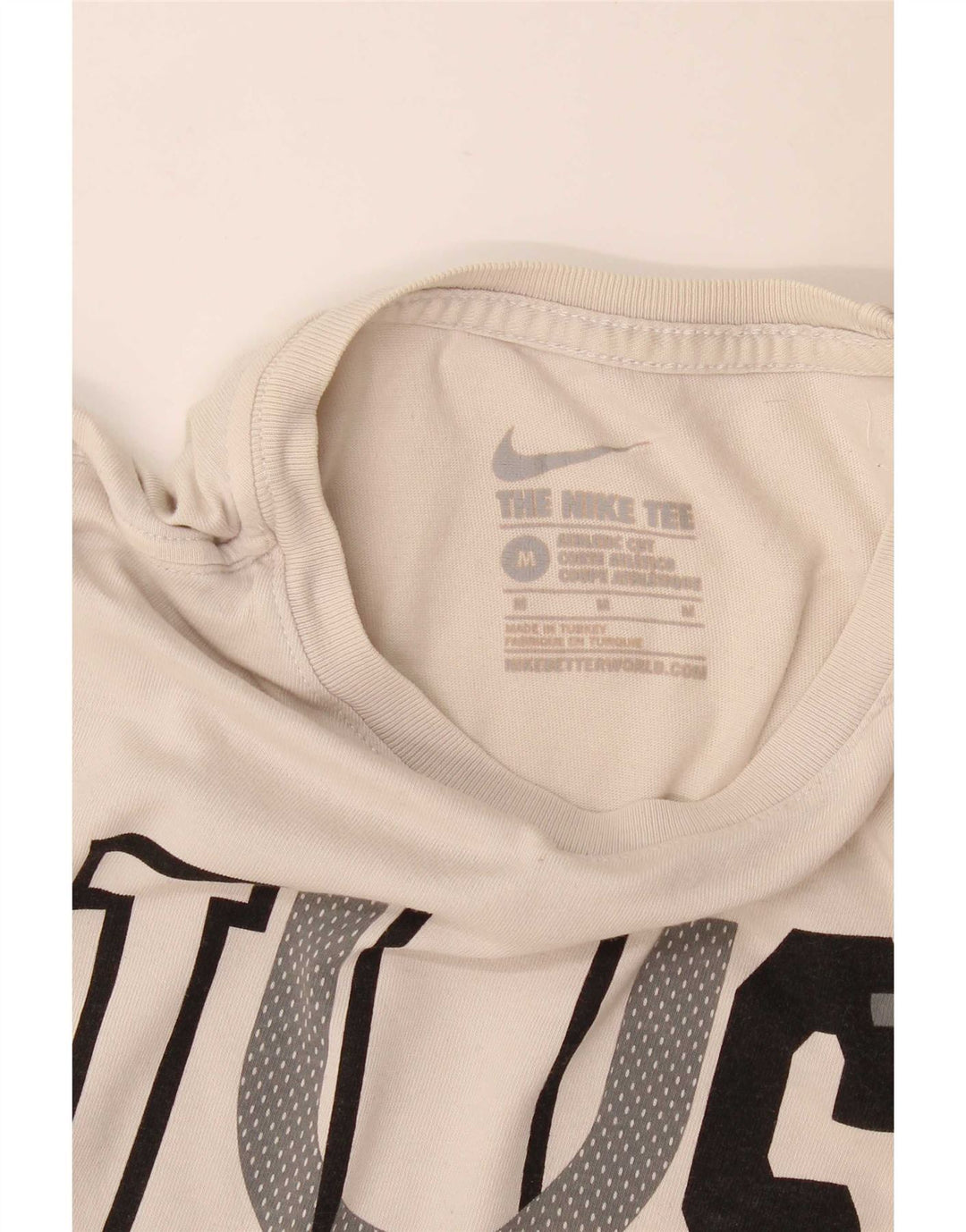 Męski T-shirt Nike o sportowym kroju z grafiką, średnioszary, bawełniany