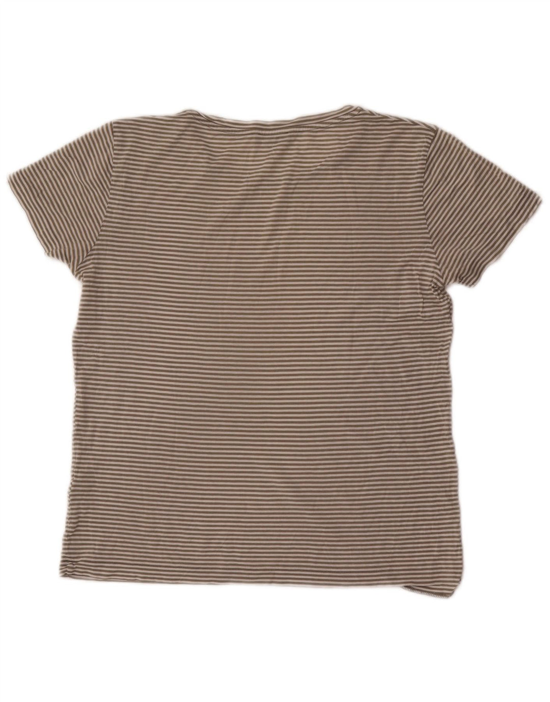 T-shirt damski Cos Top UK 14 Średnio szary, bawełniany w paski