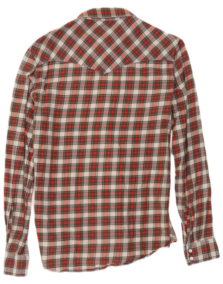 Męska koszula flanelowa Levi's o dopasowanym kroju, bawełniana w czerwoną kratę