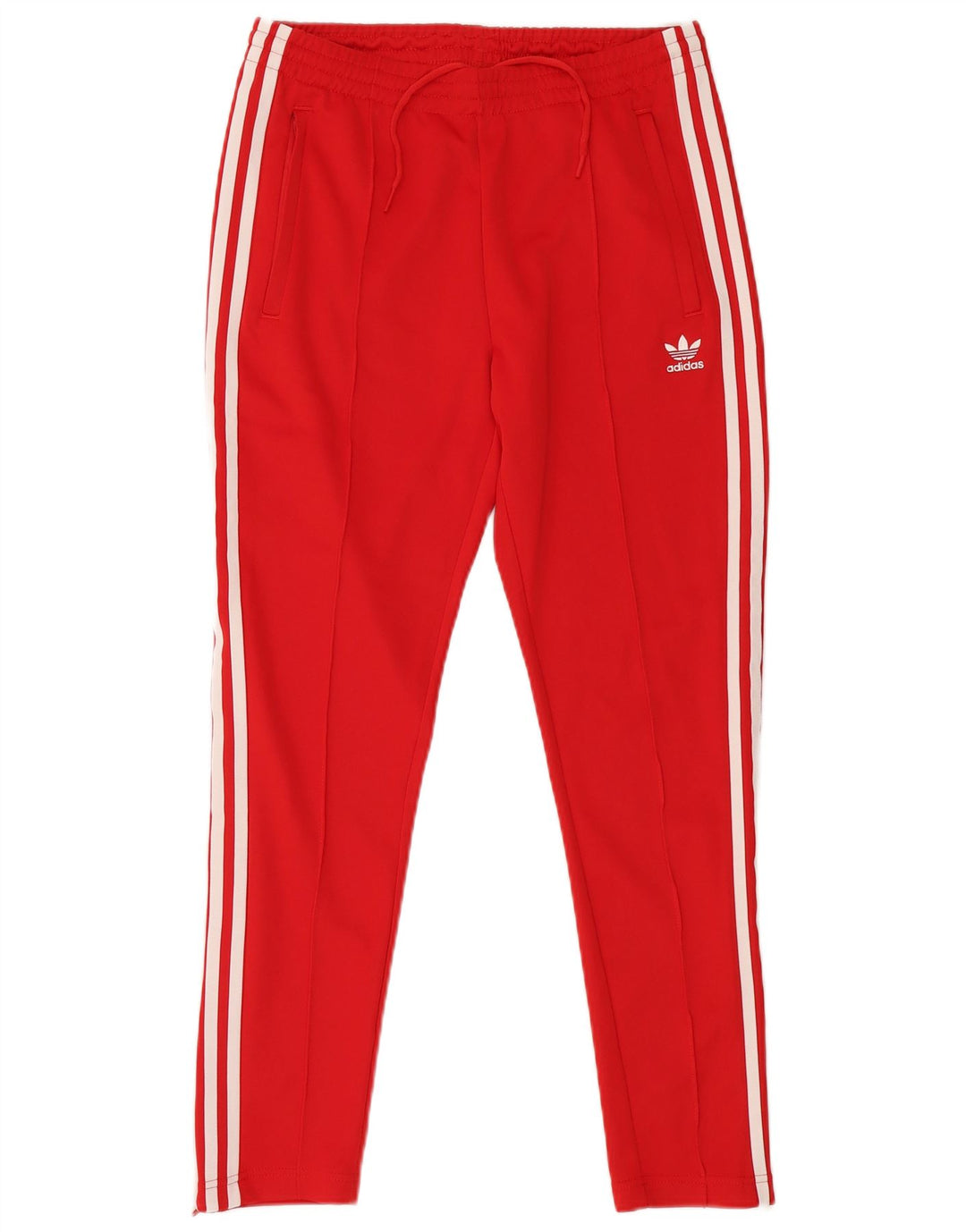 Damskie spodnie dresowe ADIDAS UK 12/14, średni czerwony poliester