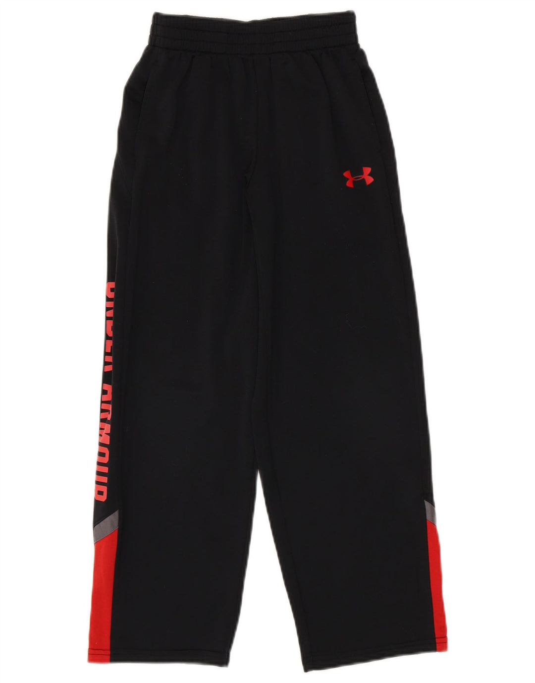 Chłopięce spodnie dresowe Under Armour 7-8 lat, małe, czarne, z blokami kolorów