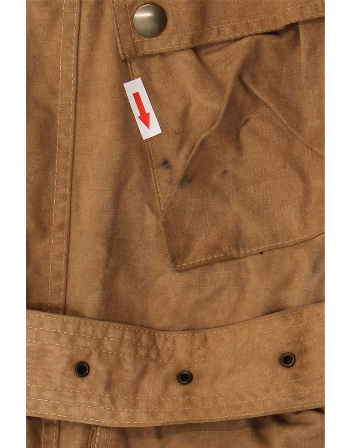 Męska kurtka z woskowanej bawełny Belstaff UK 40, duża brązowa