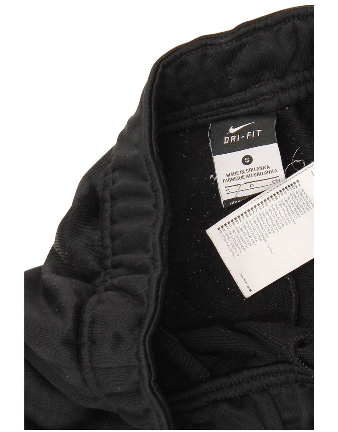 Męskie spodnie dresowe Nike Dri Fit, małe, czarne, poliestrowe