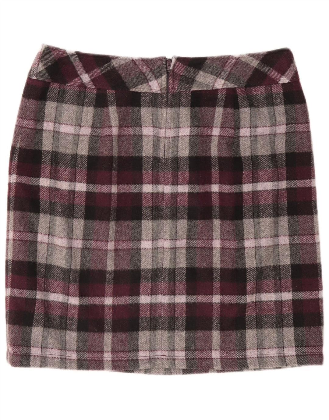 Spódnica damska STEILMANN UK 16 duża W38 w bordową kratkę