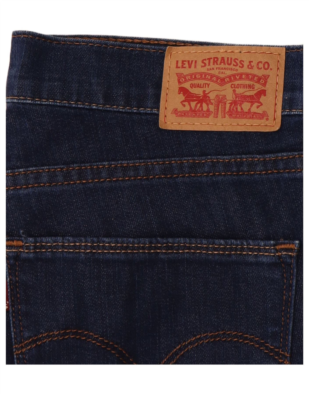 Damskie jeansy slim fit LEVI'S W31 L31 Niebieskie