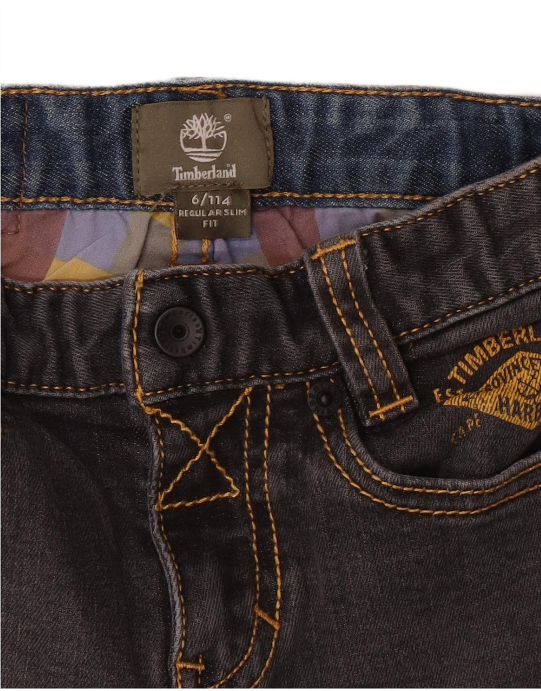 TIMBERLAND Girls Regular Slim Jeans 5-6 Years W20 L20 Grey