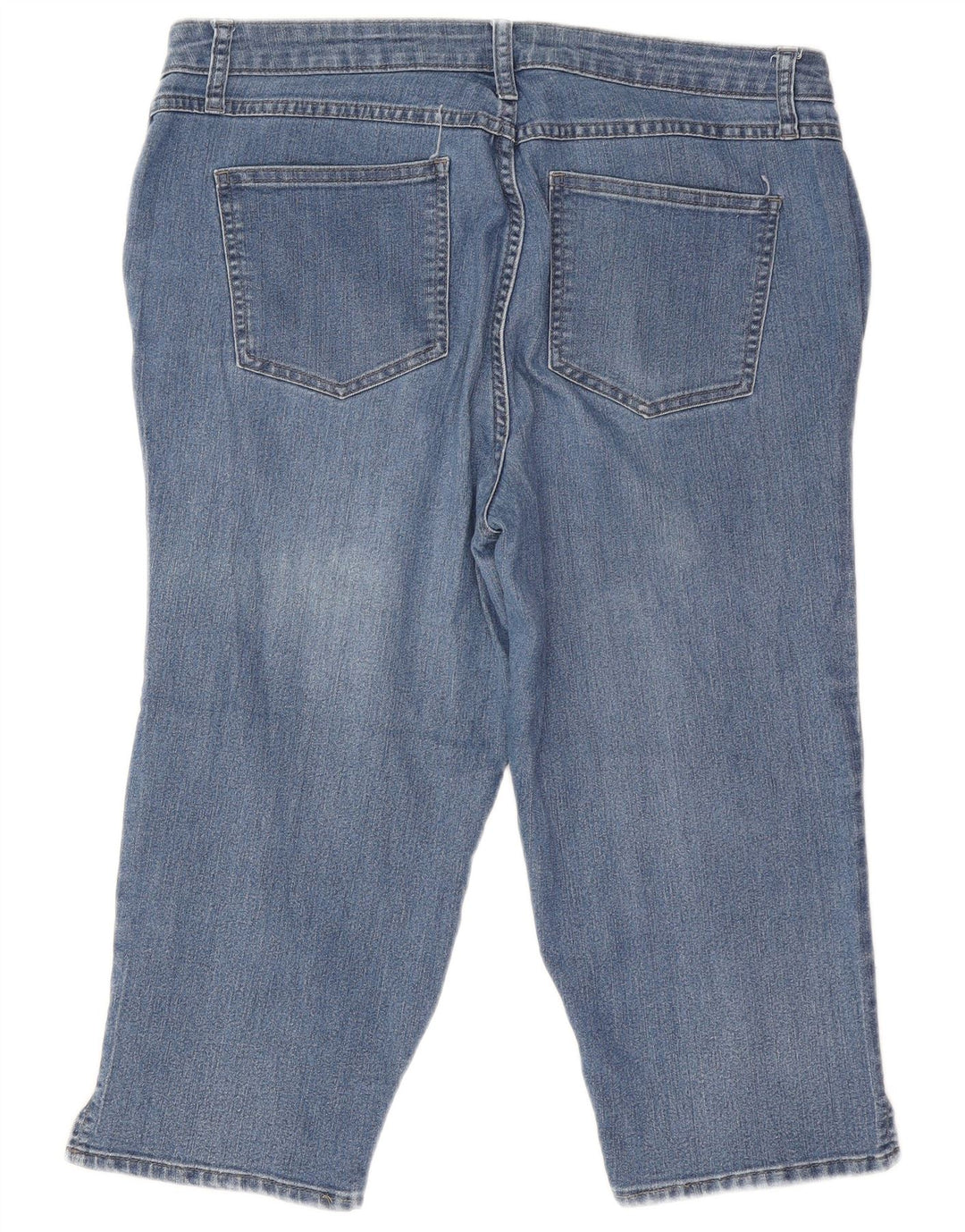 Damskie jeansy Lee Riders Mid Rise Capri US 14 Large W32 L18 Niebieska bawełna