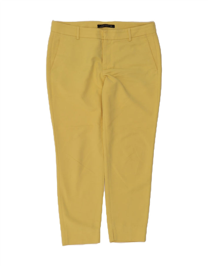 ZARA Womens Slim Chino Trousers EU 40 Medium W36 L27 Yellow Polyester Vintage Zara and Second-Hand Zara from Messina Hembry 