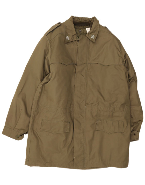 Męska kurtka wojskowa vintage IT 54 2XL Khaki Poliamid