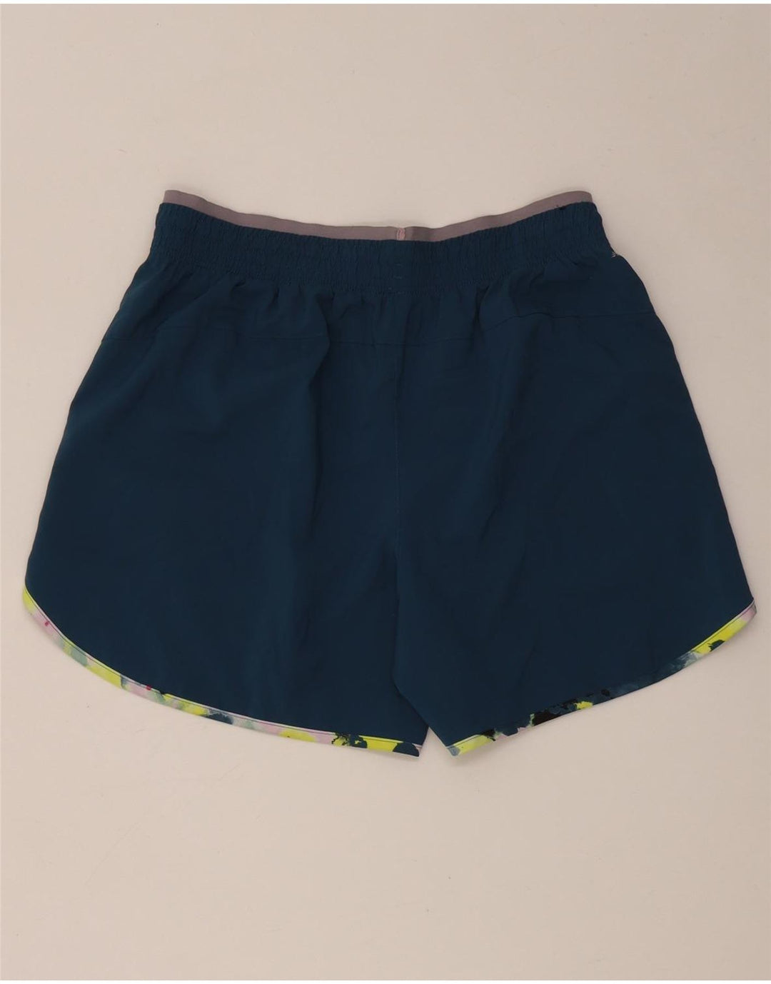 Damskie spodenki sportowe New Balance Graphic UK 14, średni niebieski poliester