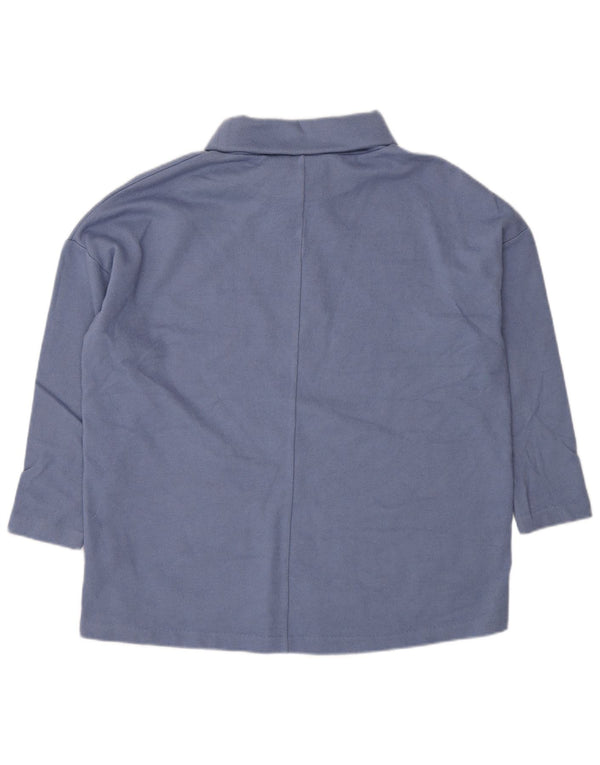 Cos Damski sweter oversize z golfem UK 10 Small Blue Wełna