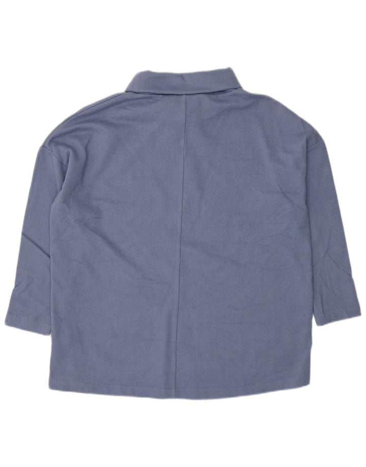 Cos Damski sweter oversize z golfem UK 10 Small Blue Wełna