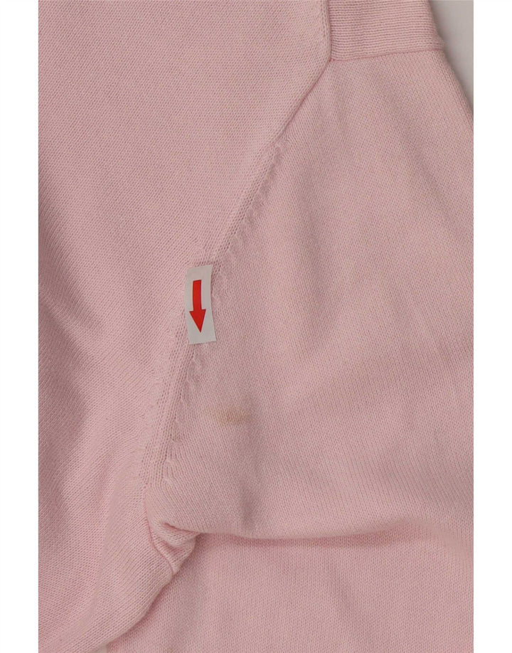Męski sweter Gant z dekoltem w kształcie litery V, 3XL, różowy, bawełniany