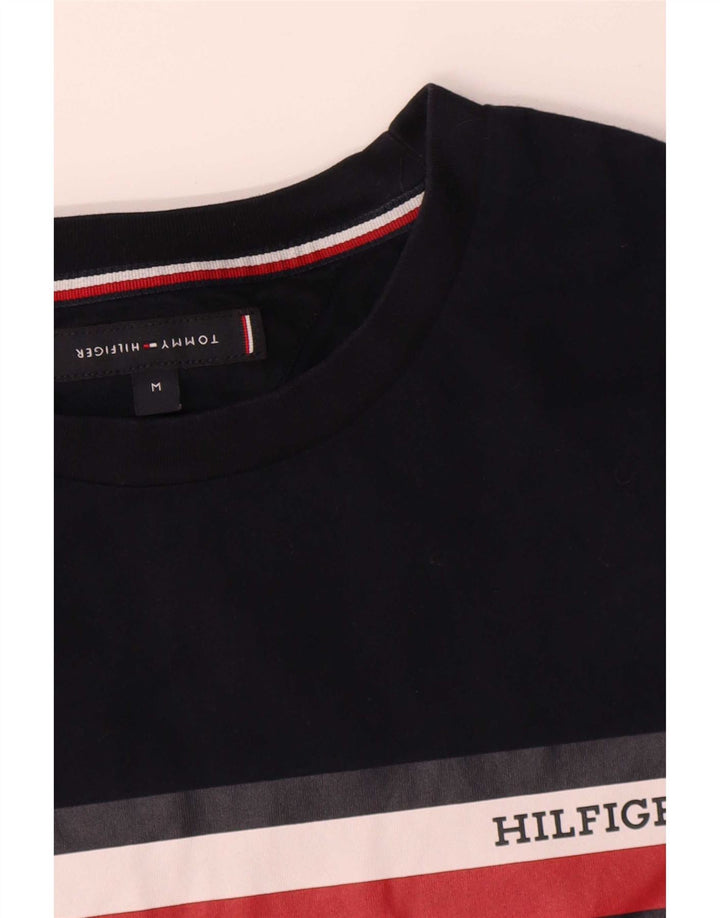 T-shirt męski Tommy Hilfiger, bawełniany, średni, granatowy w paski