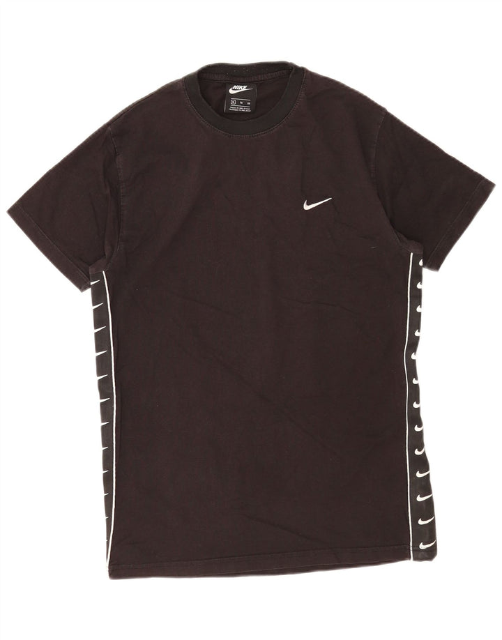 Męski T-shirt z grafiką Nike, średni czarny, bawełniany