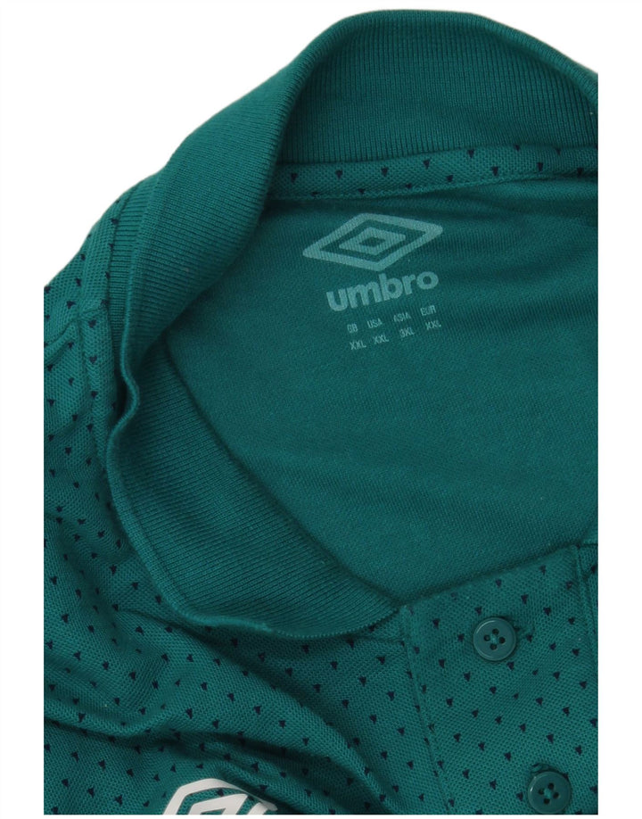 Męska koszulka polo Umbro 2XL turkusowa